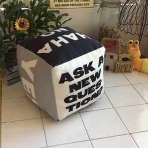 Fun Dice-Shaped Accent Pillow